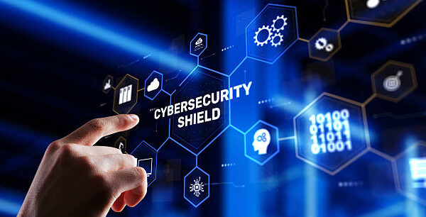 Cybersecurity shield solutions with AI-powered defense and real-time threat monitoring.